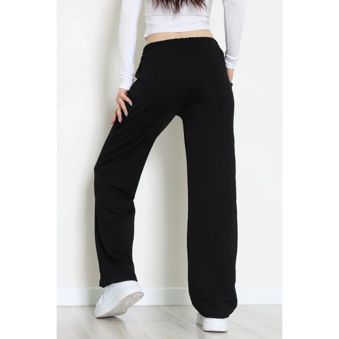 Çımalı 3 İp Şardonsuz Eşofman Altı Siyah - 52134.1878.