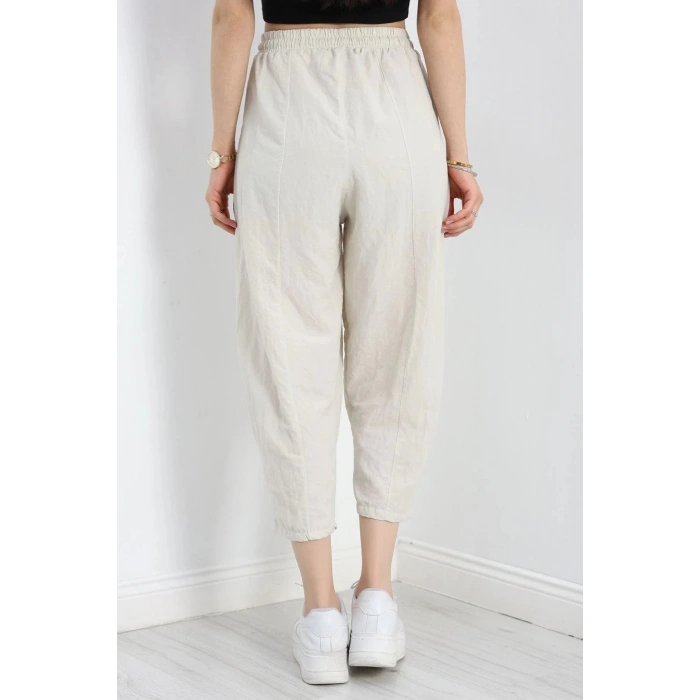 Çımalı Şalvar Pantolon Krem1 - 320.1247.