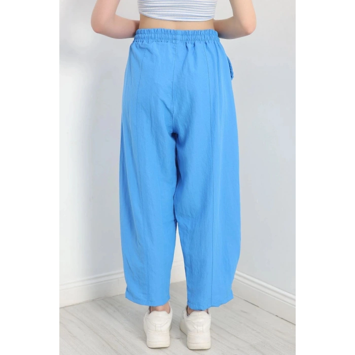 Çımalı Şalvar Pantolon Mavi - 320.1247.
