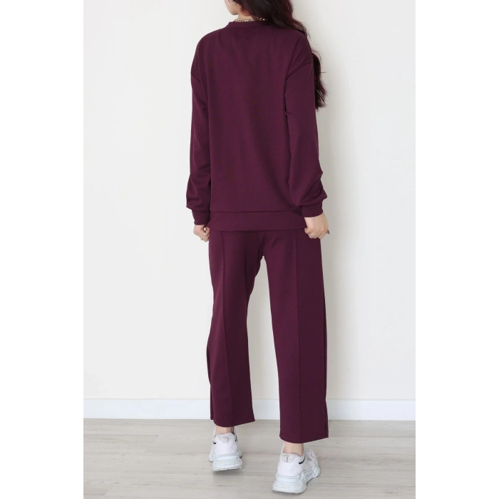 Çıt Çıtlı İkili Takım Mor - 4128.1247.