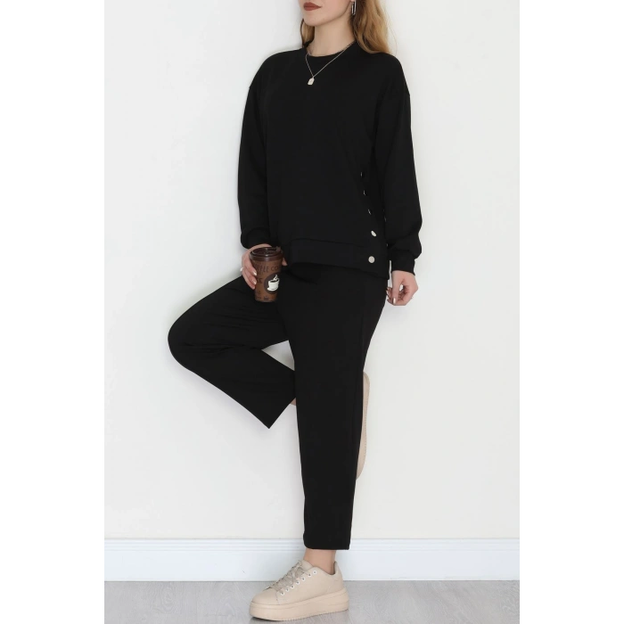 Çıt Çıtlı İkili Takım Siyah - 4128.1247.