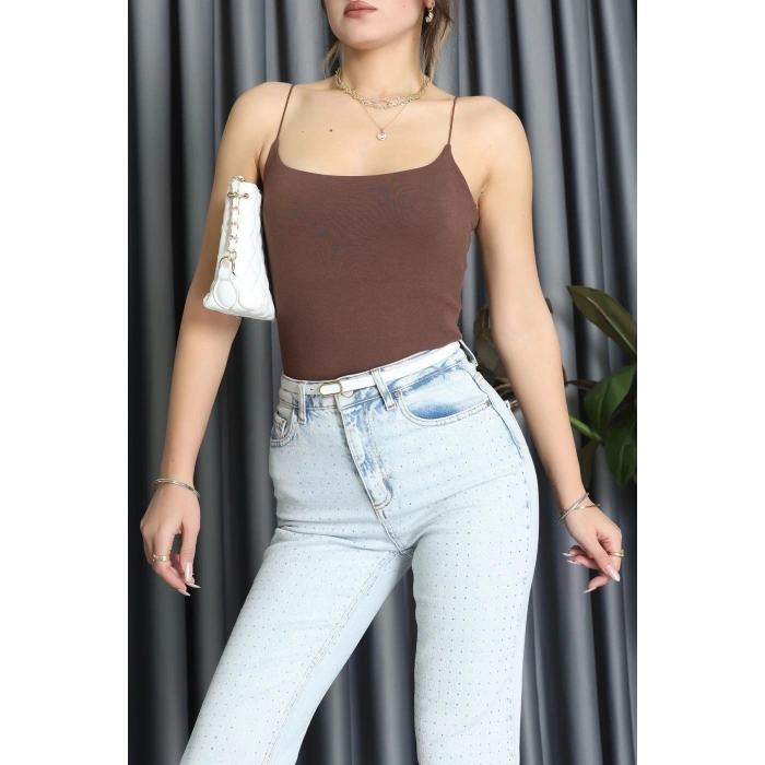 Çıtçıtlı Bodysuit Kahve - 71767.444.