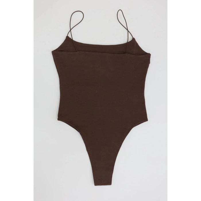 Çıtçıtlı Bodysuit Kahve - 71767.444.