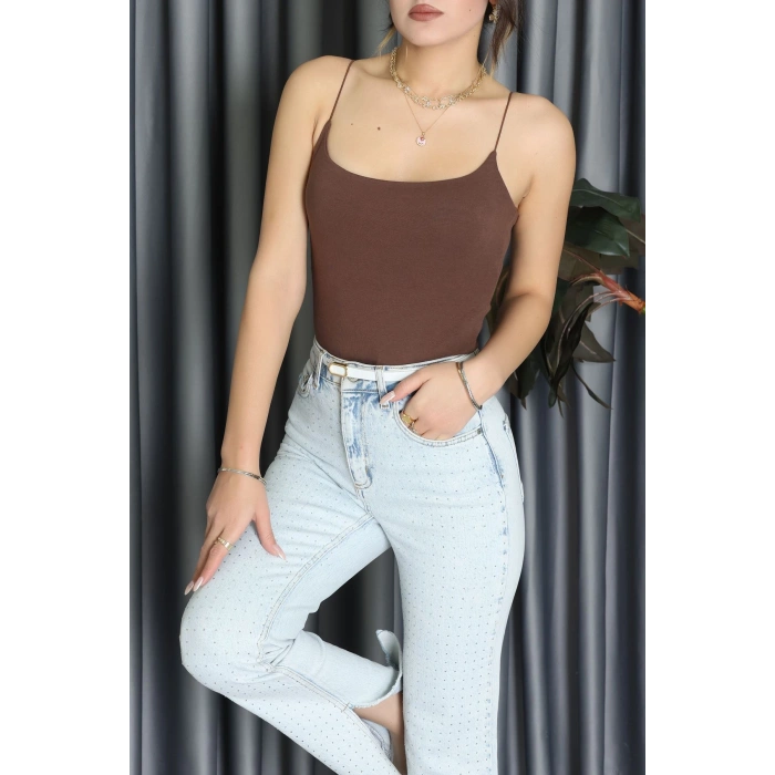 Çıtçıtlı Bodysuit Kahve - 71767.444.