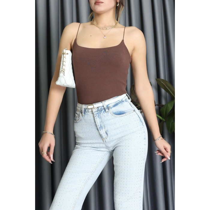 Çıtçıtlı Bodysuit Kahve - 71767.444.