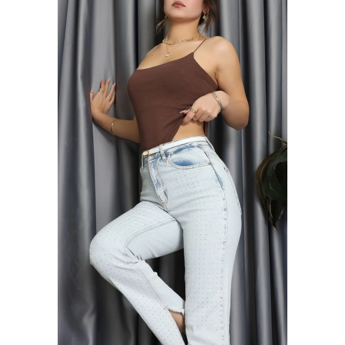 Çıtçıtlı Bodysuit Kahve - 71767.444.