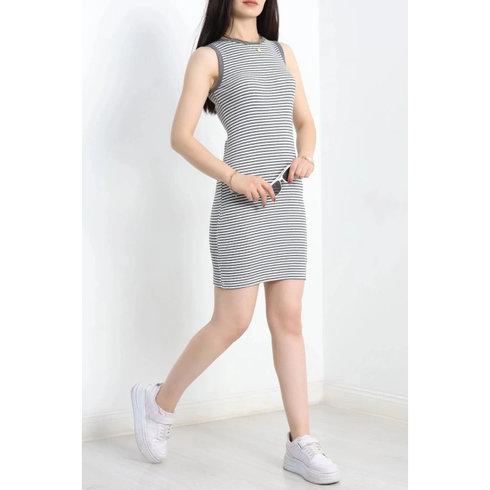 Çizgili Atlet Elbise Dumangri - 90347.1567.