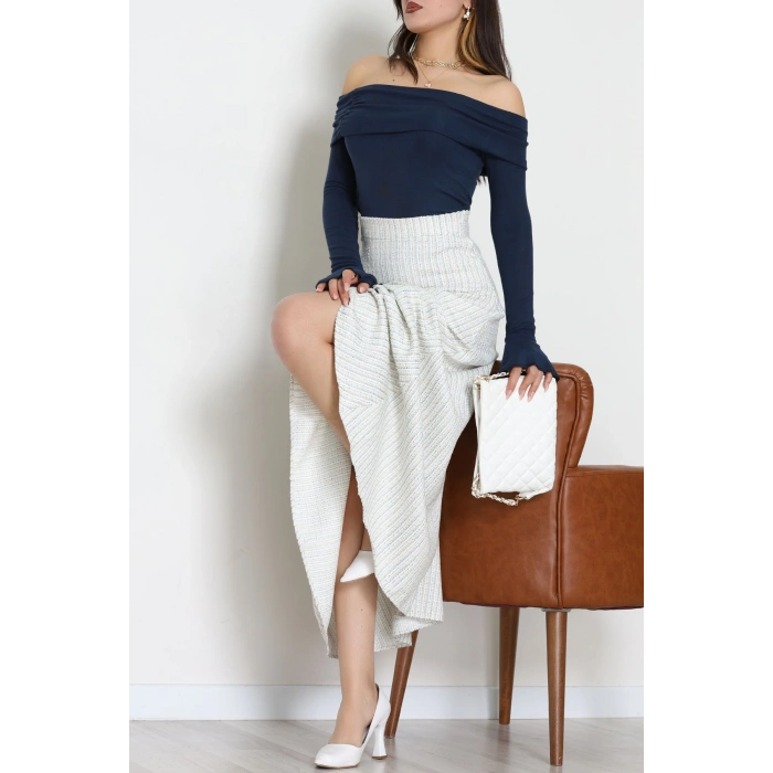 Çizgili Çan Etek Bebemavi - 60627.2126.