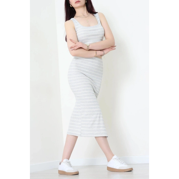 Çizgili Crop Etekli Kaşkorse Takım Griekru - 71039.1748.