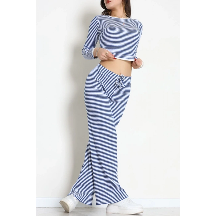 Çizgili Kaşkorse İkili Takım Lacibeyaz - 55033.1567.