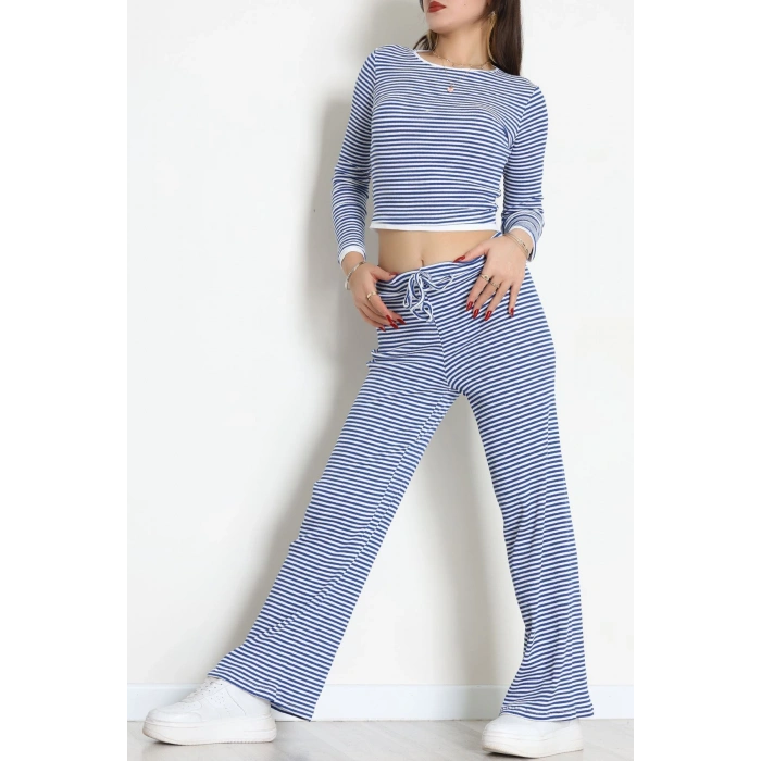 Çizgili Kaşkorse İkili Takım Lacibeyaz - 55033.1567.