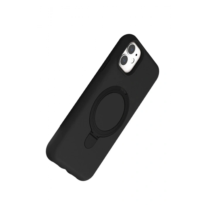 CPT05 Apple iPhone 11 Regal Magsafe Standlı Kapak - Siyah