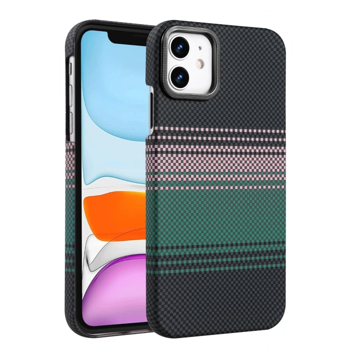 CPT05 Apple iPhone 11 Vega Magsafe Kapak - Yeşil