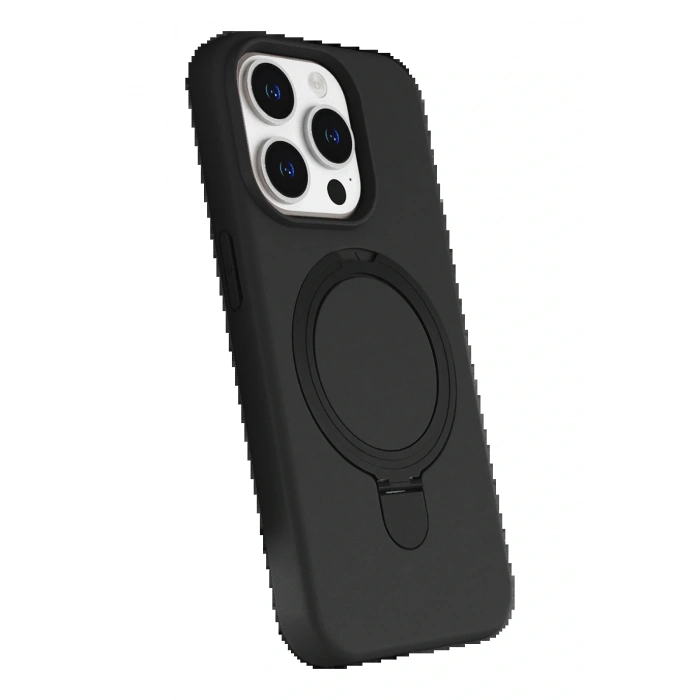 CPT05 Apple iPhone 14 Pro Max Regal Magsafe Standlı Kapak - Siyah