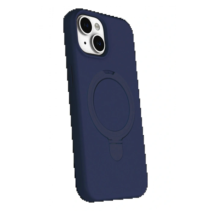 CPT05 Apple iPhone 14 Regal Magsafe Standlı Kapak - Lacivert