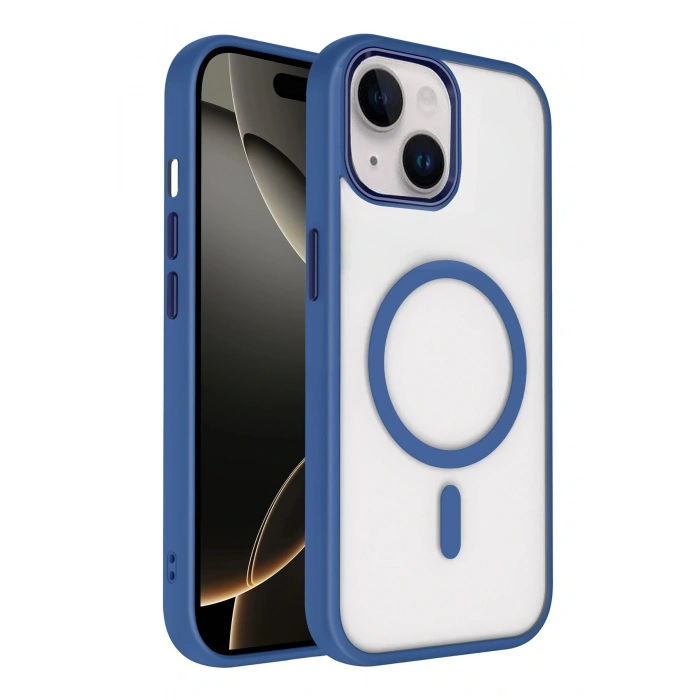 CPT05 Apple iPhone 14 Terea Magsafe Kapak - Lacivert