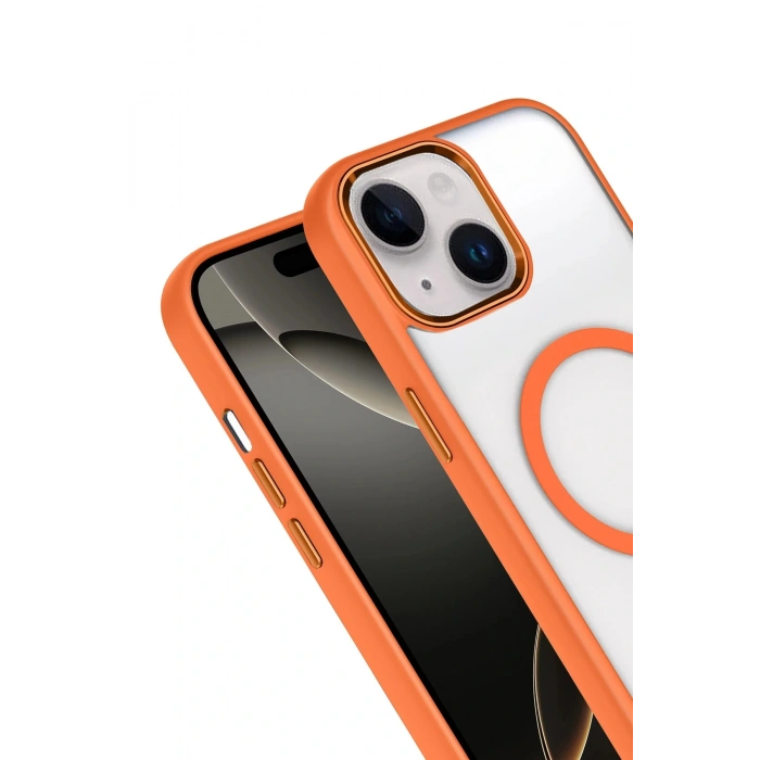 CPT05 Apple iPhone 14 Terea Magsafe Kapak - Turuncu