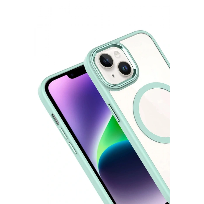CPT05 Apple iPhone 14 Terea Magsafe Kapak - Yeşil