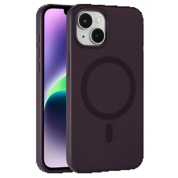 CPT05 Apple iPhone 14 Tuna PC Slim Magsafe Kapak - Derin Mor