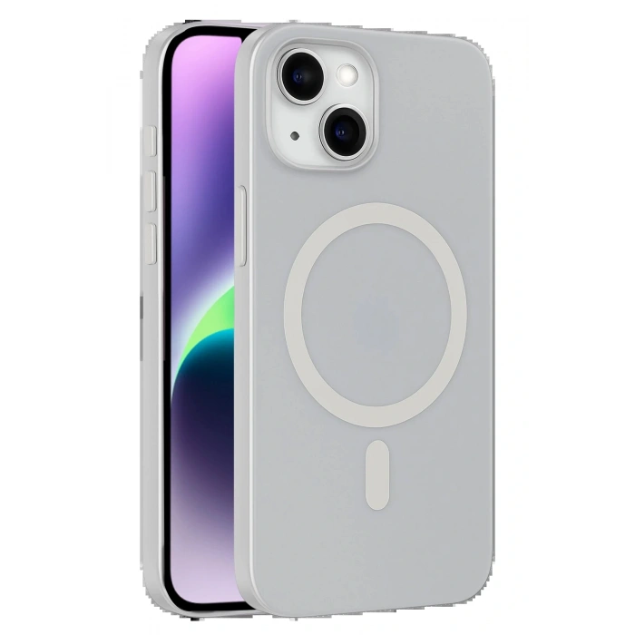 CPT05 Apple iPhone 14 Tuna PC Slim Magsafe Kapak - Şeffaf