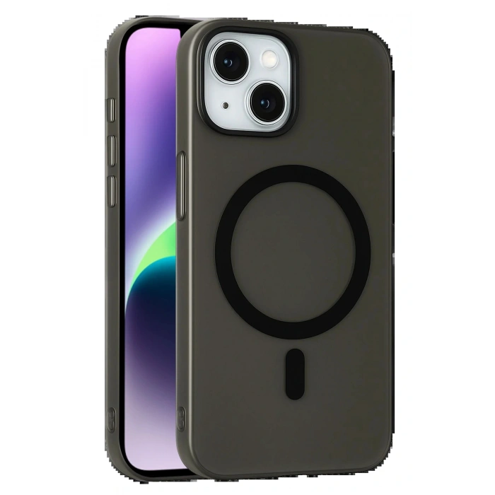 CPT05 Apple iPhone 14 Tuna PC Slim Magsafe Kapak - Siyah