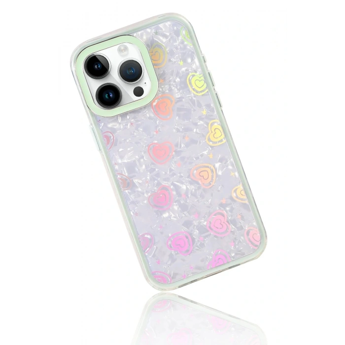 CPT05 Apple iPhone 15 Pro Max Lumi Desenli Kapak - Mavi