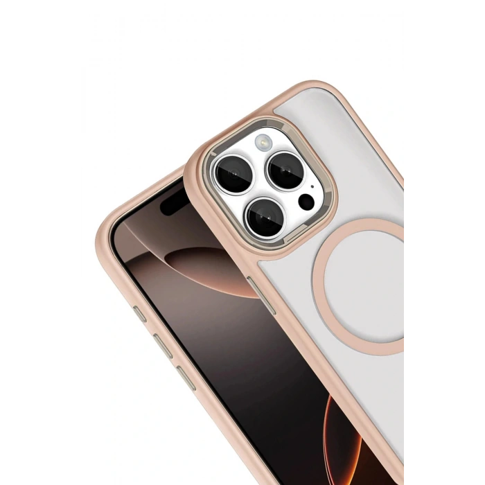 CPT05 Apple iPhone 15 Pro Max Terea Magsafe Kapak - Gold