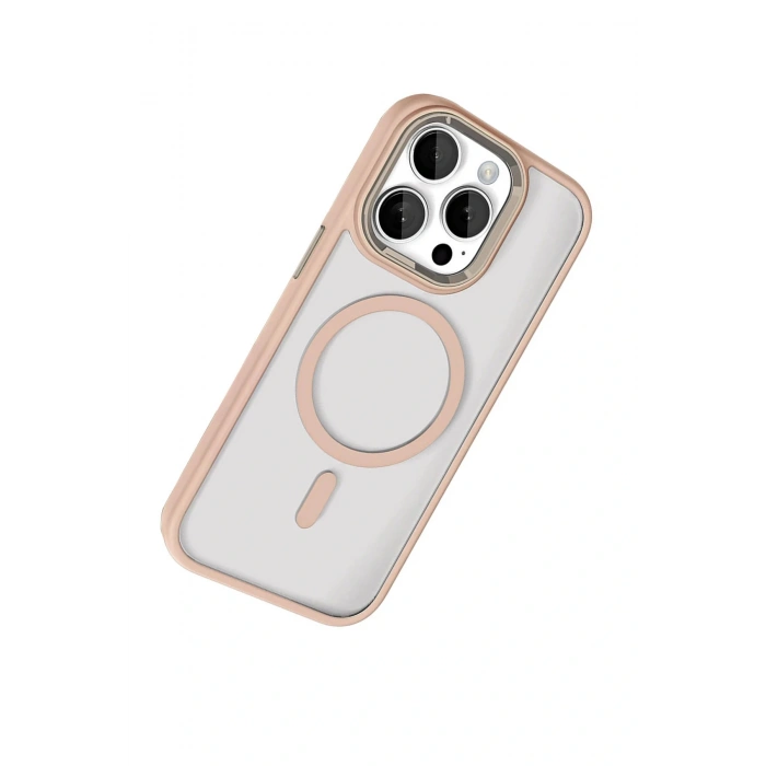 CPT05 Apple iPhone 15 Pro Max Terea Magsafe Kapak - Gold