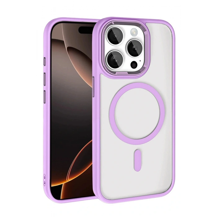CPT05 Apple iPhone 15 Pro Max Terea Magsafe Kapak - Lila