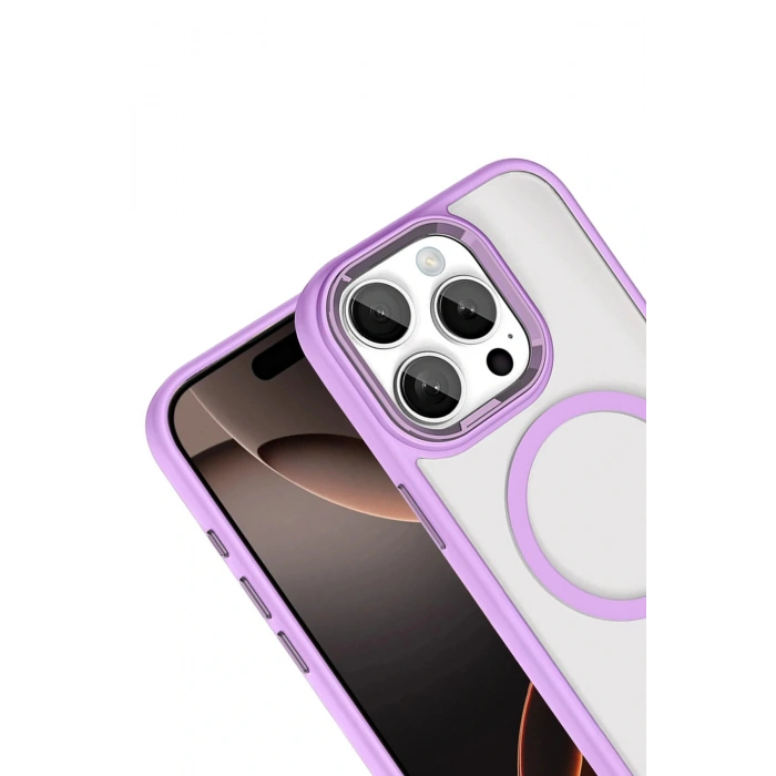 CPT05 Apple iPhone 15 Pro Max Terea Magsafe Kapak - Lila