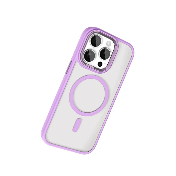 CPT05 Apple iPhone 15 Pro Max Terea Magsafe Kapak - Lila