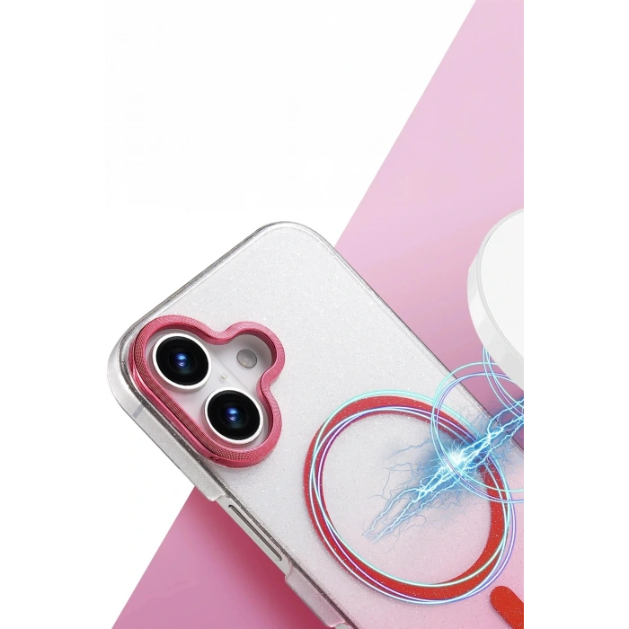 CPT05 Apple iPhone 16 Glossy Magsafe Kapak - Mor