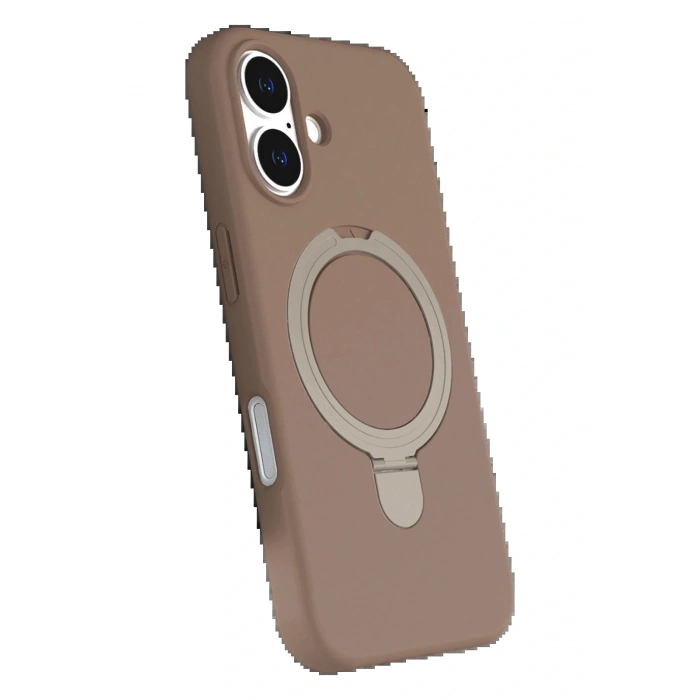 CPT05 Apple iPhone 16 Plus Regal Magsafe Standlı Kapak - Çöl Titanyum