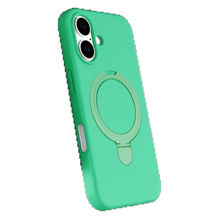 CPT05 Apple iPhone 16 Plus Regal Magsafe Standlı Kapak - Yeşil