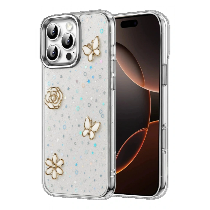 CPT05 Apple iPhone 16 Pro Fiyonk Desenli Kapak - Desen 2