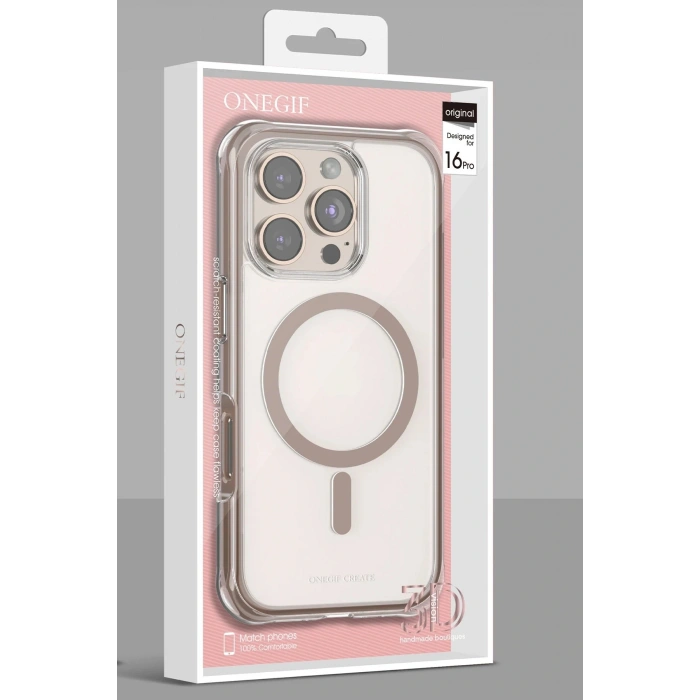 CPT05 Apple iPhone 16 Pro Hulk Magsafe Kapak - Çöl Titanyum