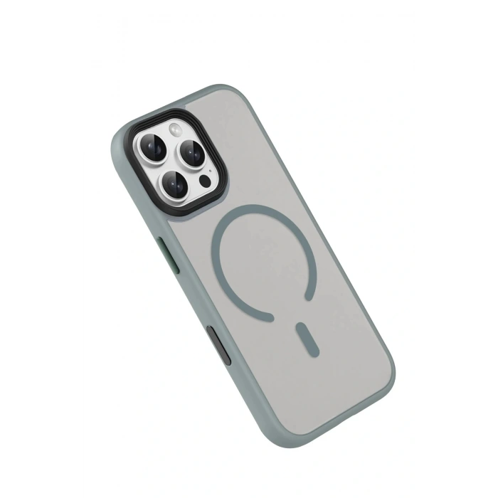 CPT05 Apple iPhone 16 Pro Max Megane Magsafe Kapak - Titan Gri