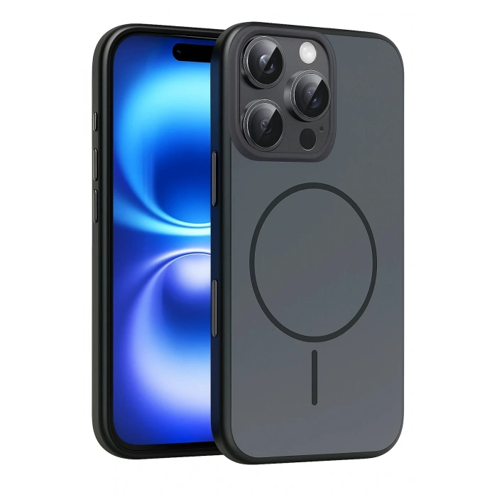 CPT05 Apple iPhone 16 Pro Max Neva Magsafe Kapak - Siyah