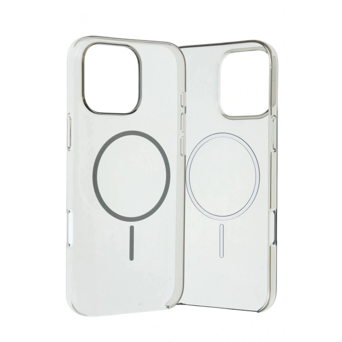 CPT05 Apple iPhone 16 Pro Max PC Blank Magsafe Kapak - Natural Grey