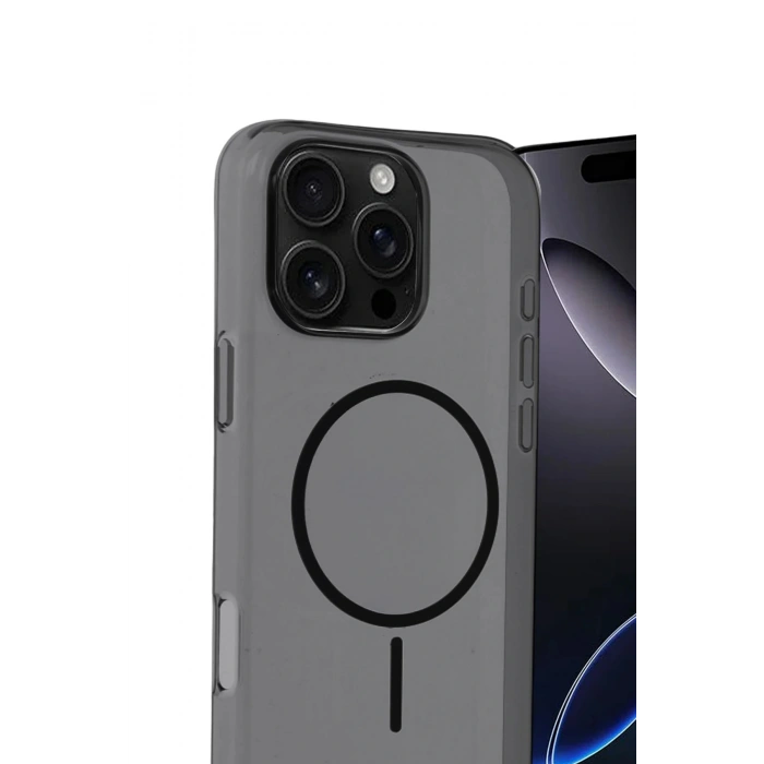 CPT05 Apple iPhone 16 Pro Max PC Blank Magsafe Kapak - Siyah