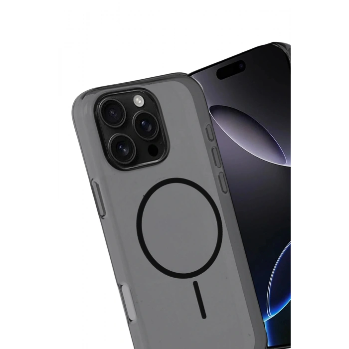 CPT05 Apple iPhone 16 Pro Max PC Blank Magsafe Kapak - Siyah