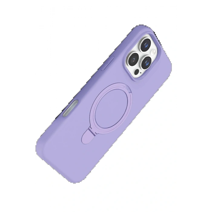 CPT05 Apple iPhone 16 Pro Max Regal Magsafe Standlı Kapak - Lila