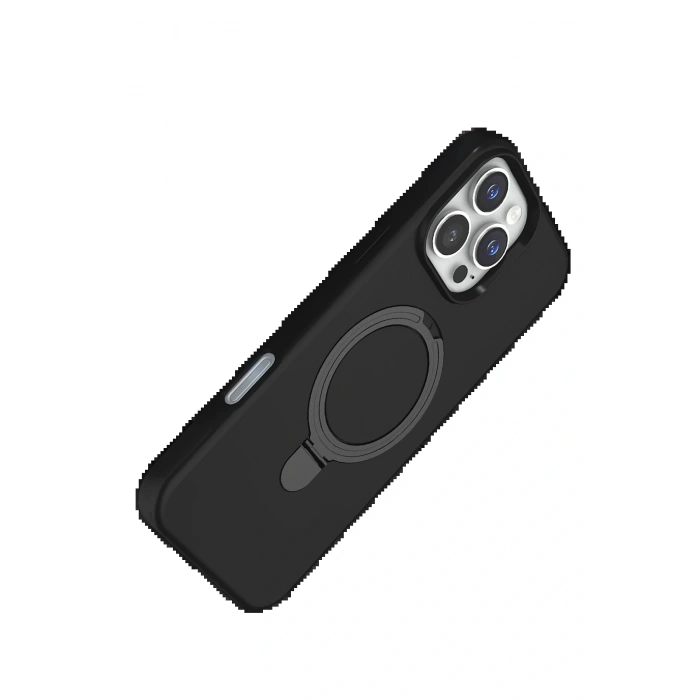 CPT05 Apple iPhone 16 Pro Max Regal Magsafe Standlı Kapak - Siyah