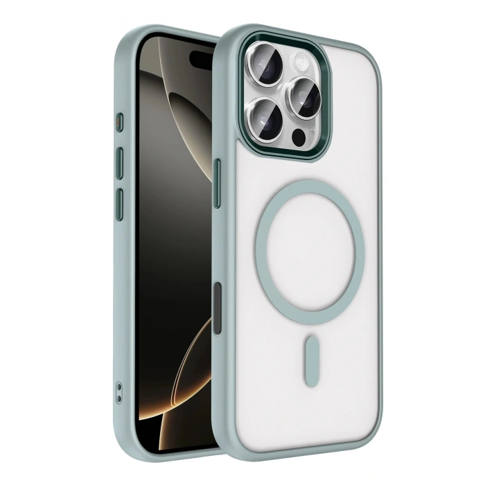 CPT05 Apple iPhone 16 Pro Max Terea Magsafe Kapak - Gri