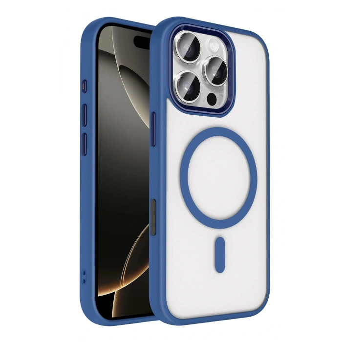 CPT05 Apple iPhone 16 Pro Max Terea Magsafe Kapak - Lacivert
