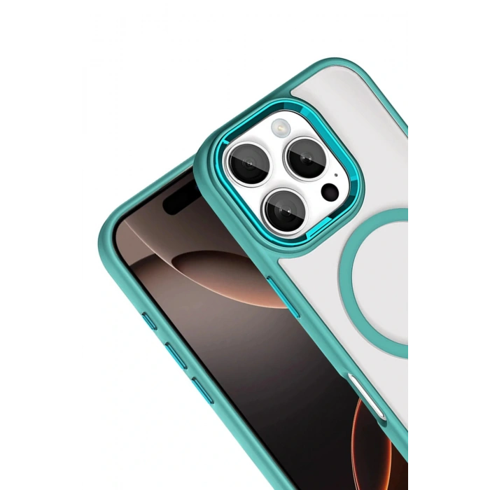 CPT05 Apple iPhone 16 Pro Max Terea Magsafe Kapak - Yeşil