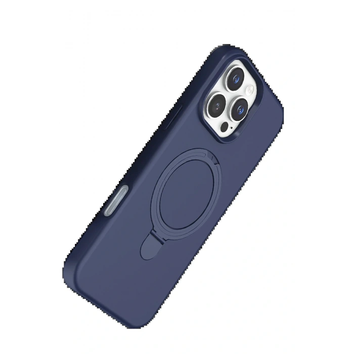 CPT05 Apple iPhone 16 Pro Regal Magsafe Standlı Kapak - Lacivert