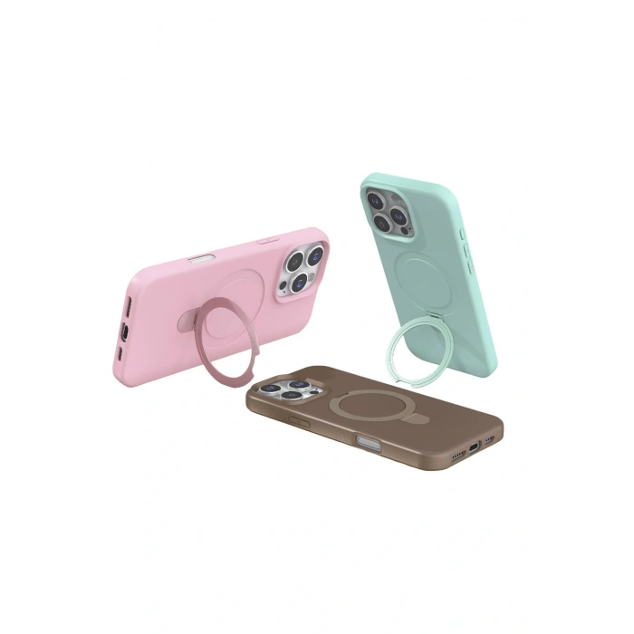 CPT05 Apple iPhone 16 Pro Regal Magsafe Standlı Kapak - Su Yeşili