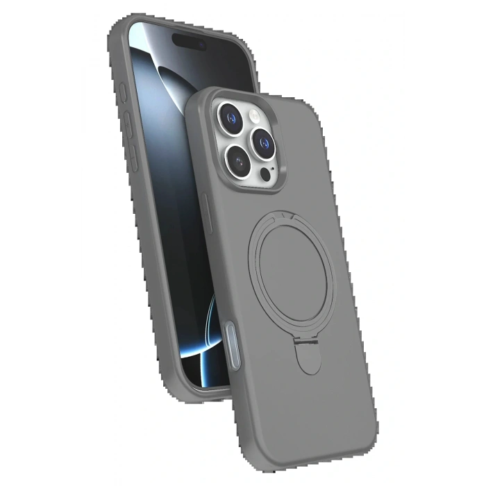 CPT05 Apple iPhone 16 Pro Regal Magsafe Standlı Kapak - Titan Gri