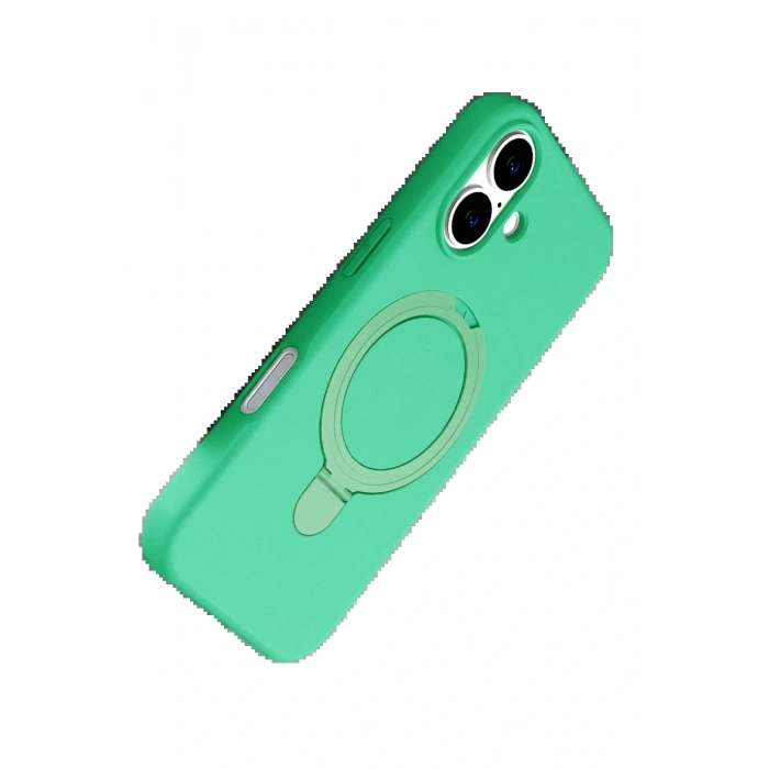 CPT05 Apple iPhone 16 Regal Magsafe Standlı Kapak - Yeşil